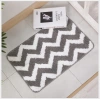 Simple geometric carpet, water-absorbing and anti-slip carpet for bathroom, bedroom and study, doormat, floor mat Item Picture